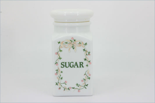 Johnson Brothers  - Eternal Beau - Storage Jar (Sugar) - Pyrex/Push Lid 