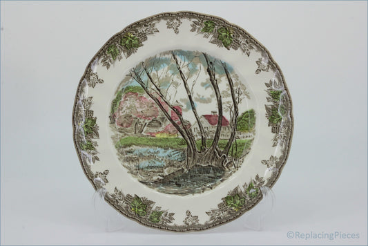 Johnson Brothers - The Friendly Village - 10 5/8" Dinner Plate (Willow By The Brook)