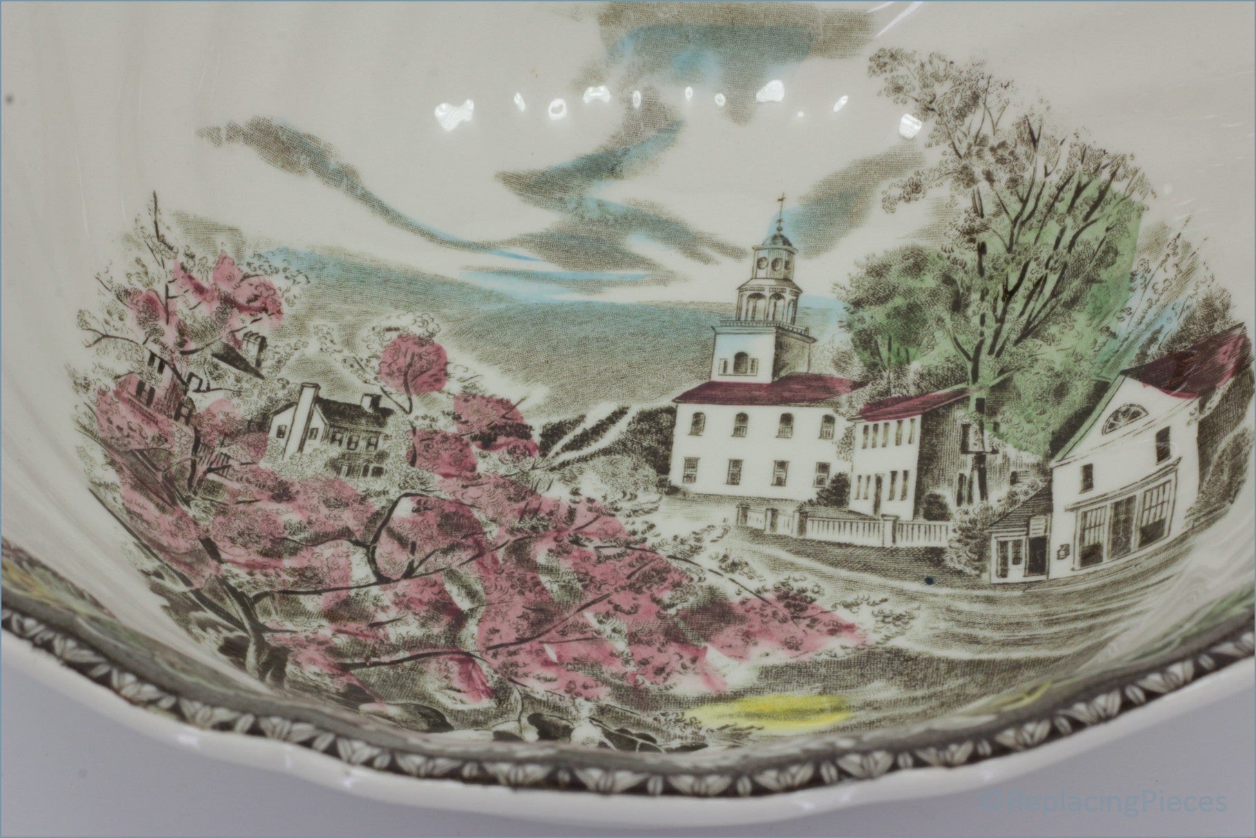 Johnson Brothers - The Friendly Village - 10 1/8" Salad Bowl (The Village Green)