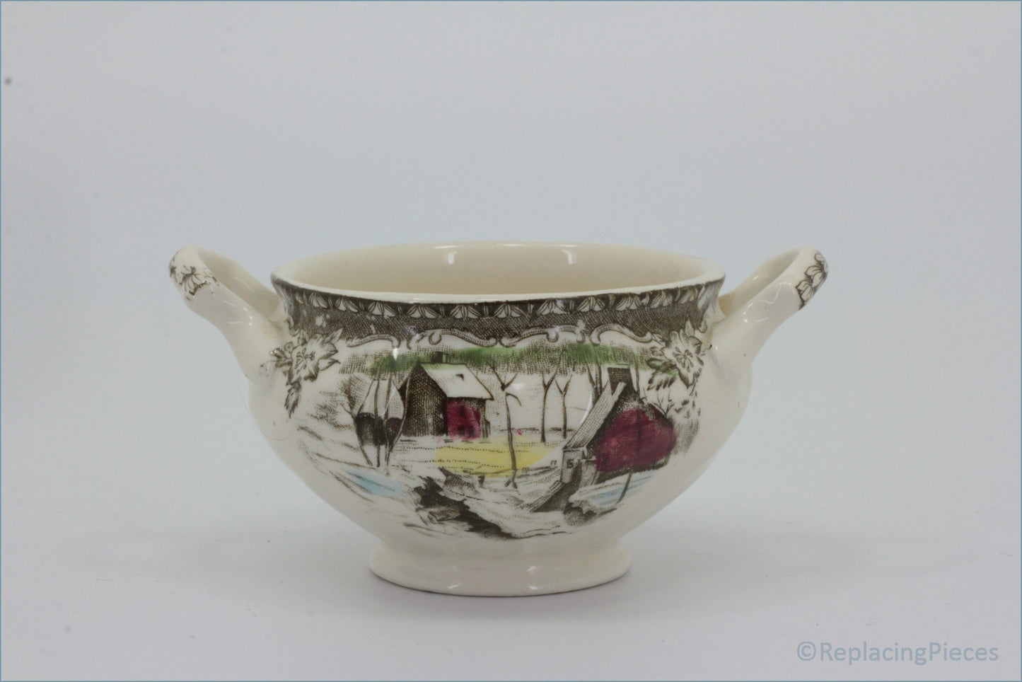 Johnson Brothers - The Friendly Village - Lidded Sugar Bowl (Base ONLY)