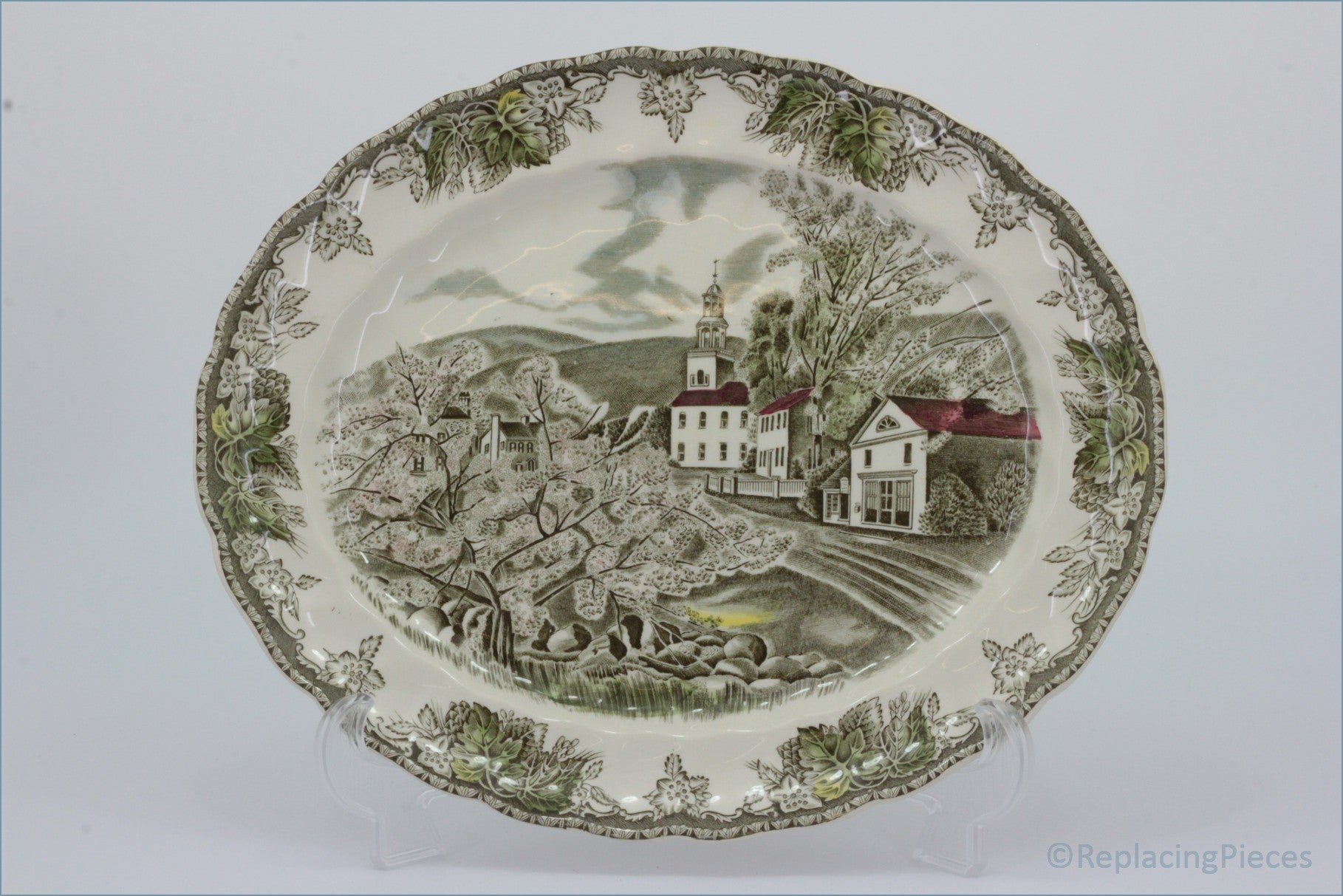 Johnson Brothers - The Friendly Village - 11 3/4" Oval Platter (The Village Green)