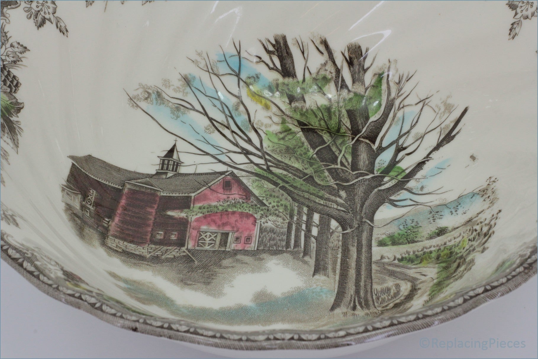 Johnson Brothers - The Friendly Village - 8 1/4" Salad Bowl (Autumn Mists)