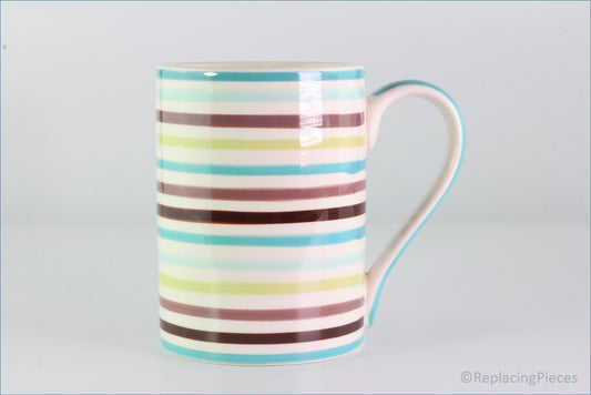 Marks & Spencer - Mugs - Blue/Brown Stripe