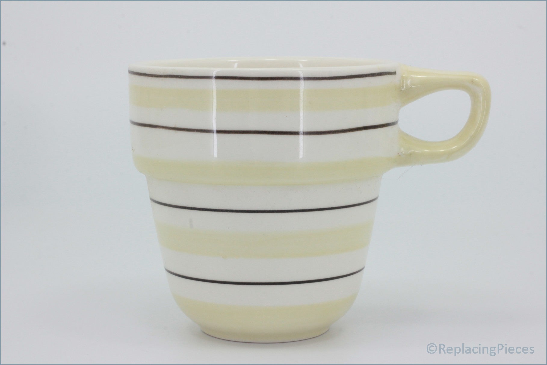 Marks & Spencer - Polka Dot - Stacking Mug (Stripes - Cream)