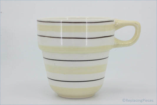 Marks & Spencer - Polka Dot - Stacking Mug (Stripes - Cream)
