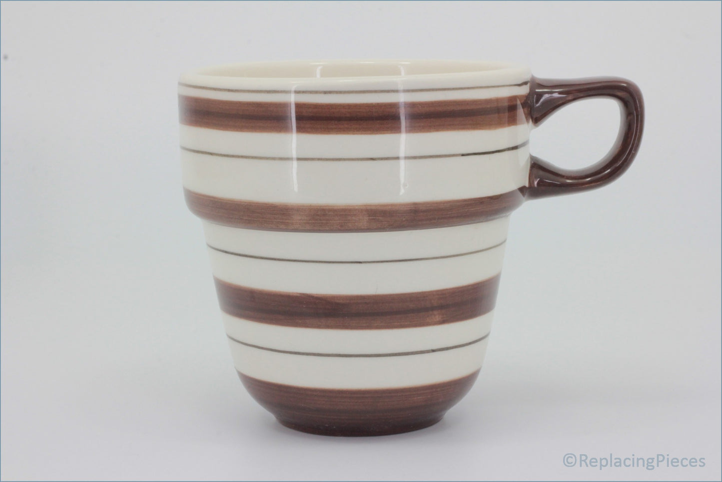 Marks & Spencer - Polka Dot - Stacking Mug (Stripes - Mocha)