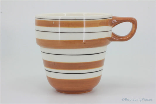 Marks & Spencer - Polka Dot - Stacking Mug (Stripes - Tan)