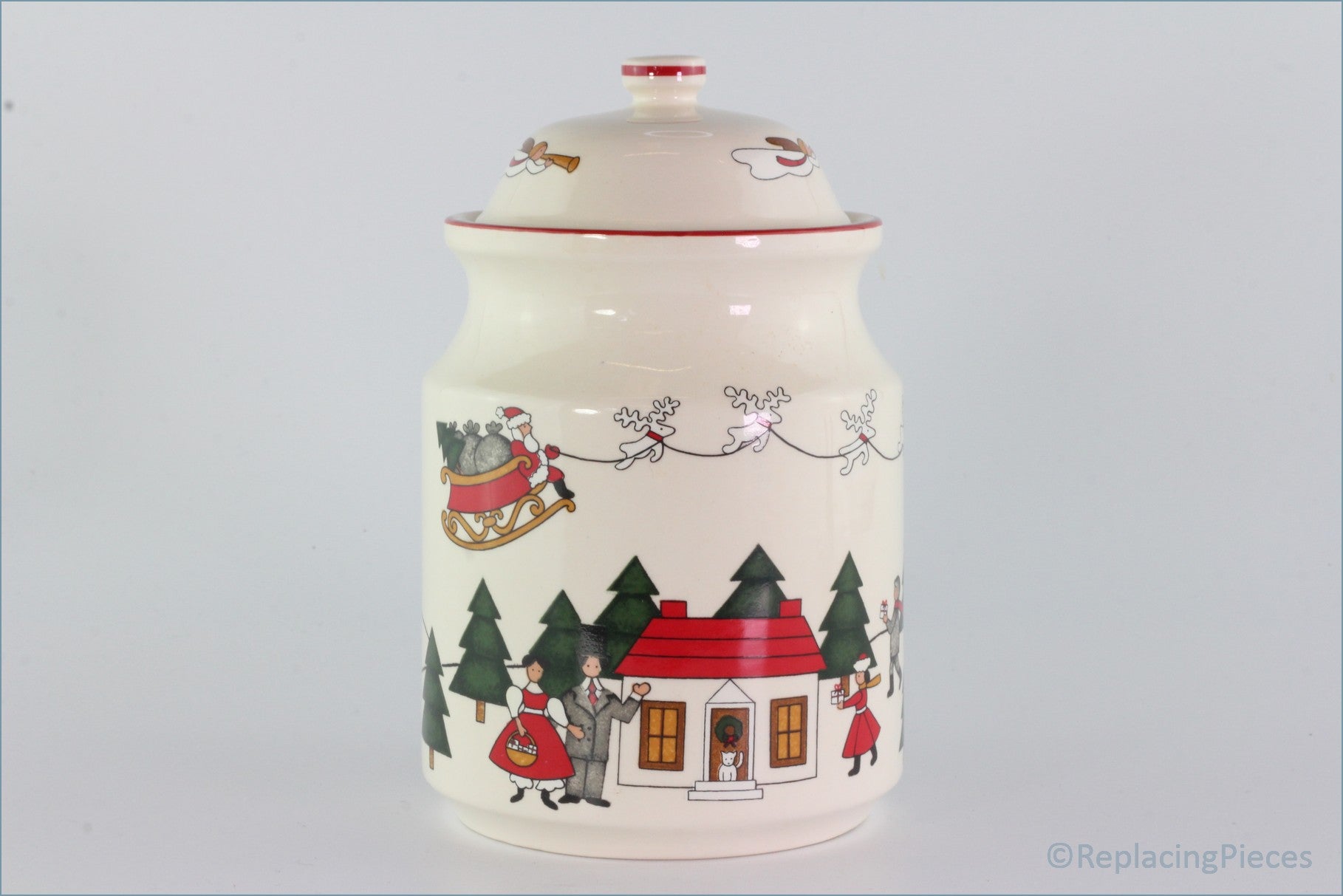 Masons - Christmas Village - Cannister (Storage Jar)