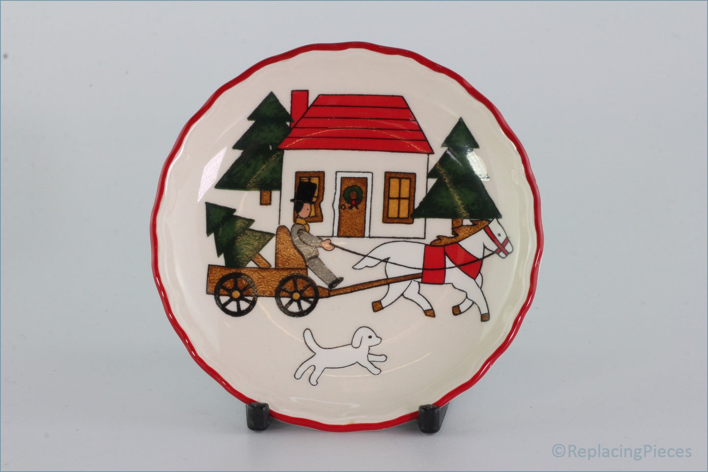 Masons - Christmas Village - Coaster (Cart & Tree)