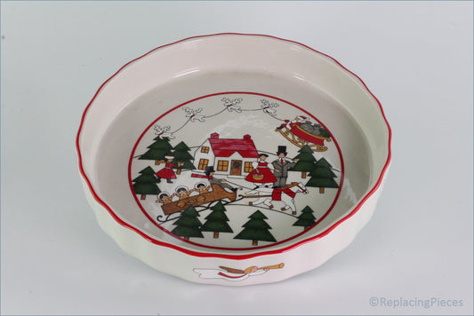 Masons - Christmas Village - Flan Dish