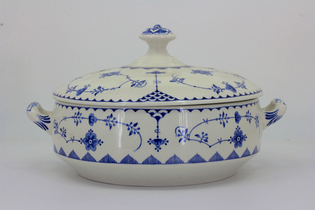 Masons - Denmark (Blue) - Lidded Vegetable Dish