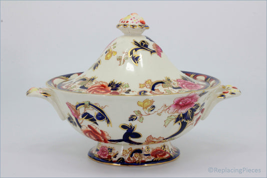 Masons - Mandalay Blue - Lidded Vegetable Dish