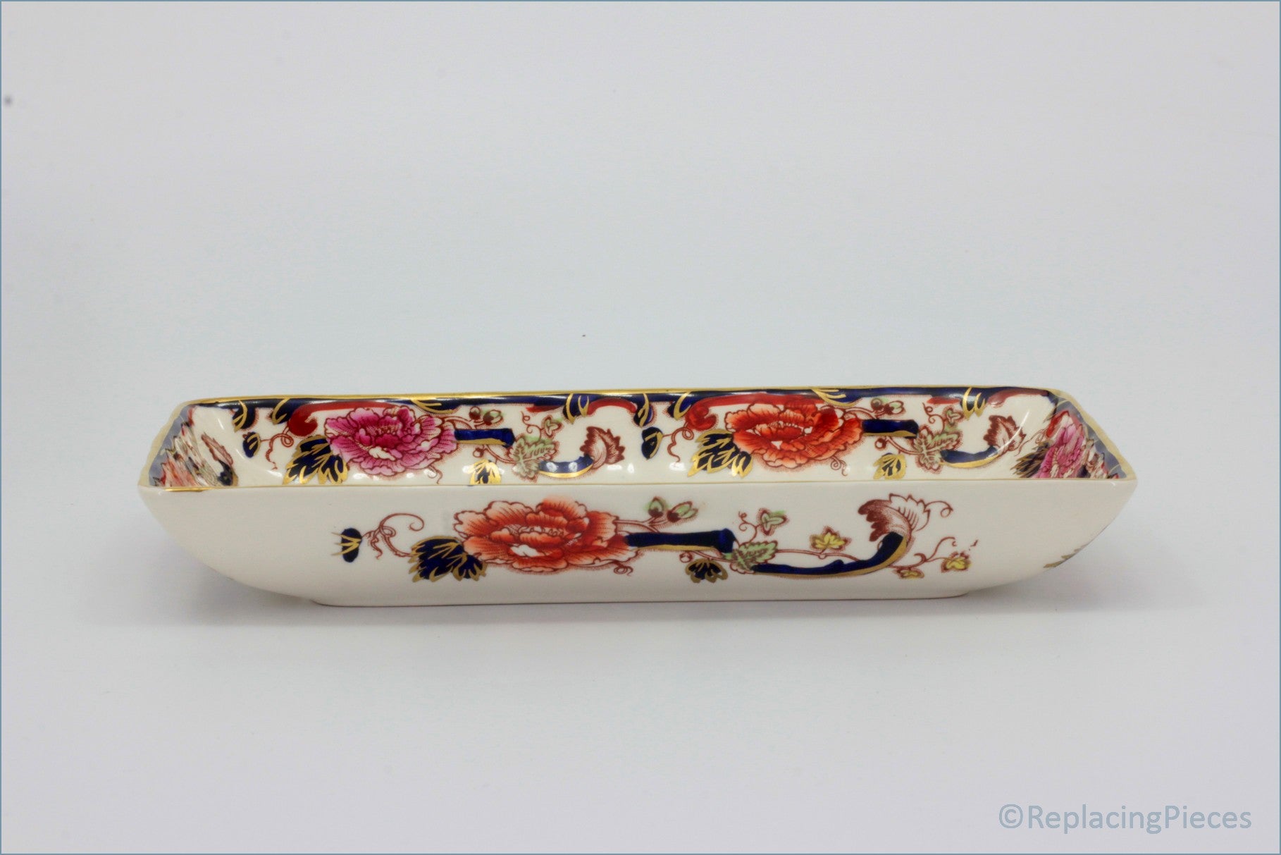 Masons - Mandalay Blue - Oblong Pen Tray