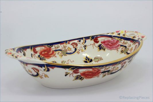 Masons - Mandalay Blue - Handled Open Vegetable Dish (Open Handles)