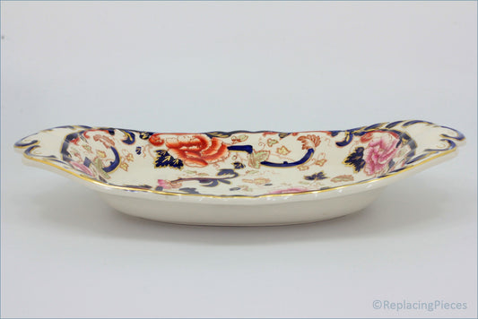 Masons - Mandalay Blue - 15" Oval Handled Dish