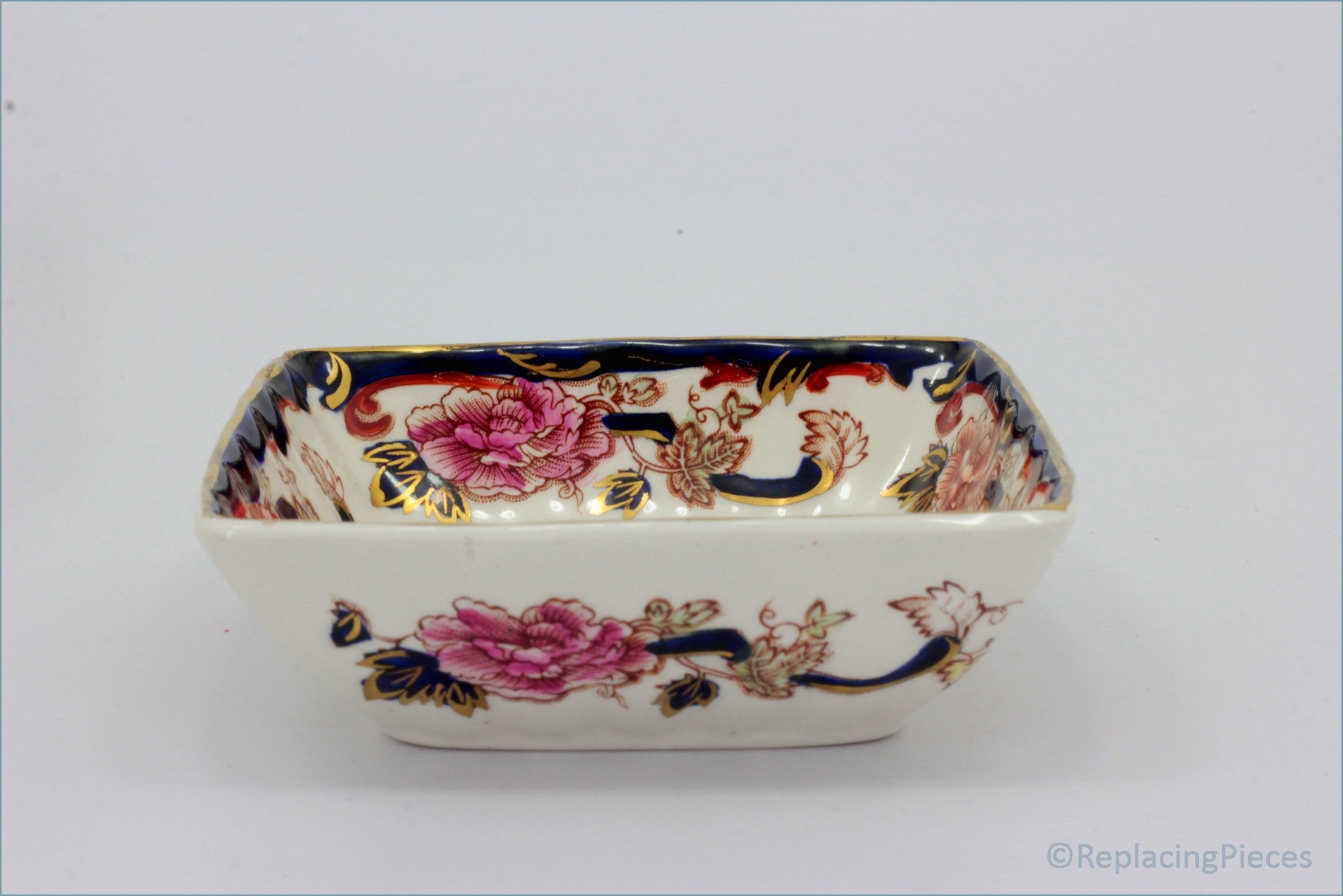 Masons - Mandalay Blue - 4 1/4" Square Dish