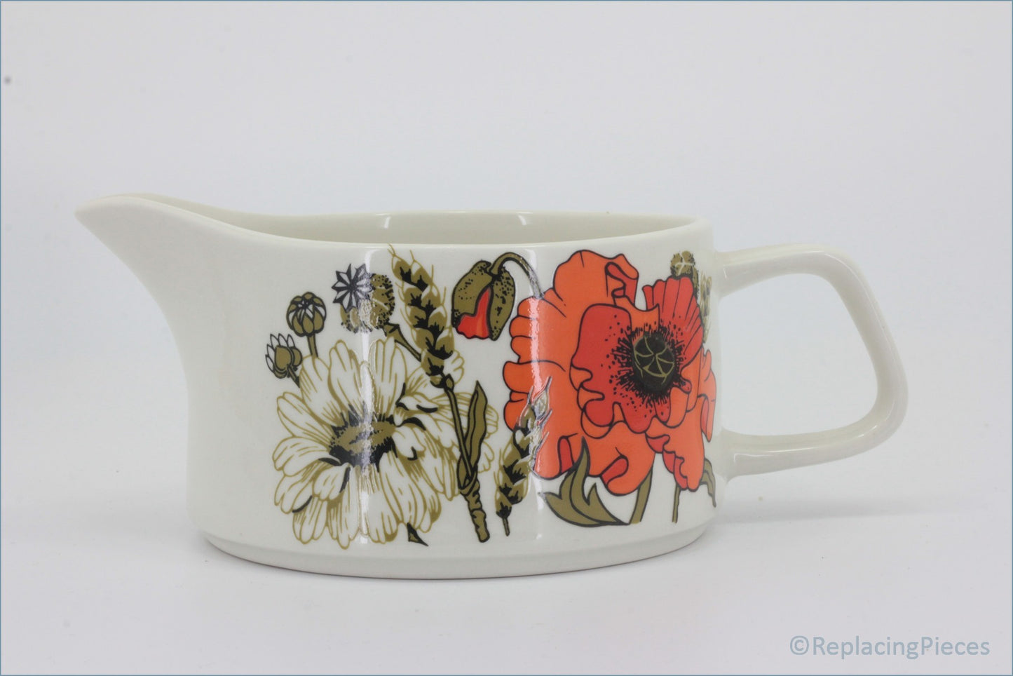 J & G Meakin - Poppy - Gravy Jug