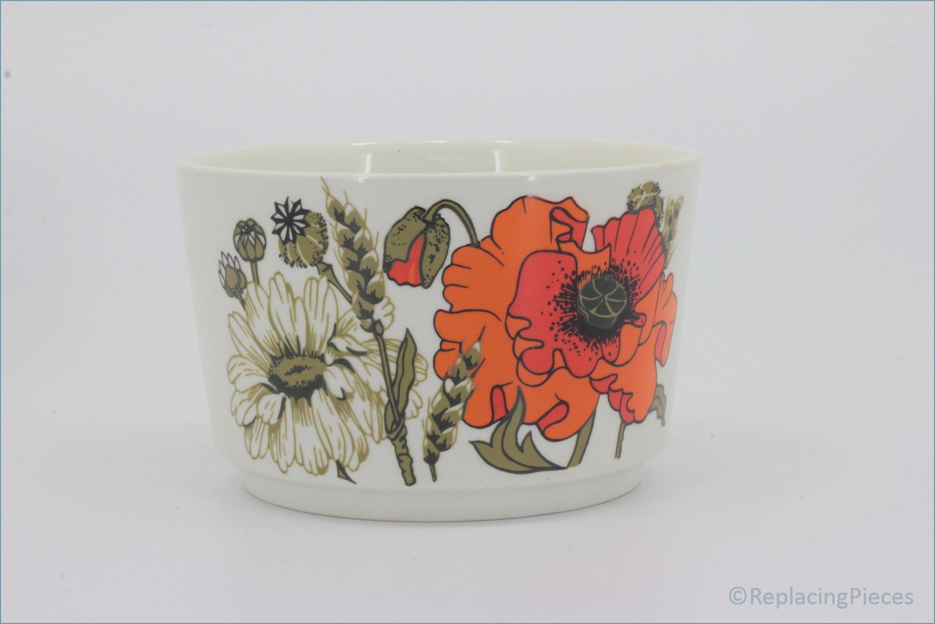 J & G Meakin - Poppy - Sugar Bowl