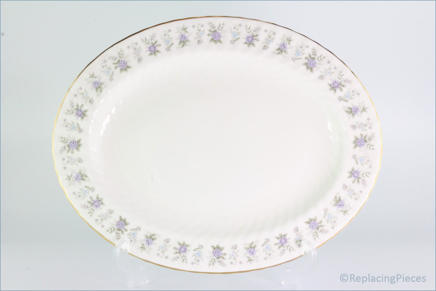 Minton - Alpine Spring - 13 3/4" Oval Platter