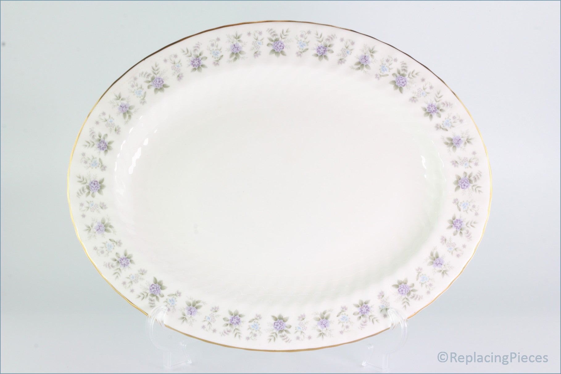 Minton - Alpine Spring - 13 3/4" Oval Platter