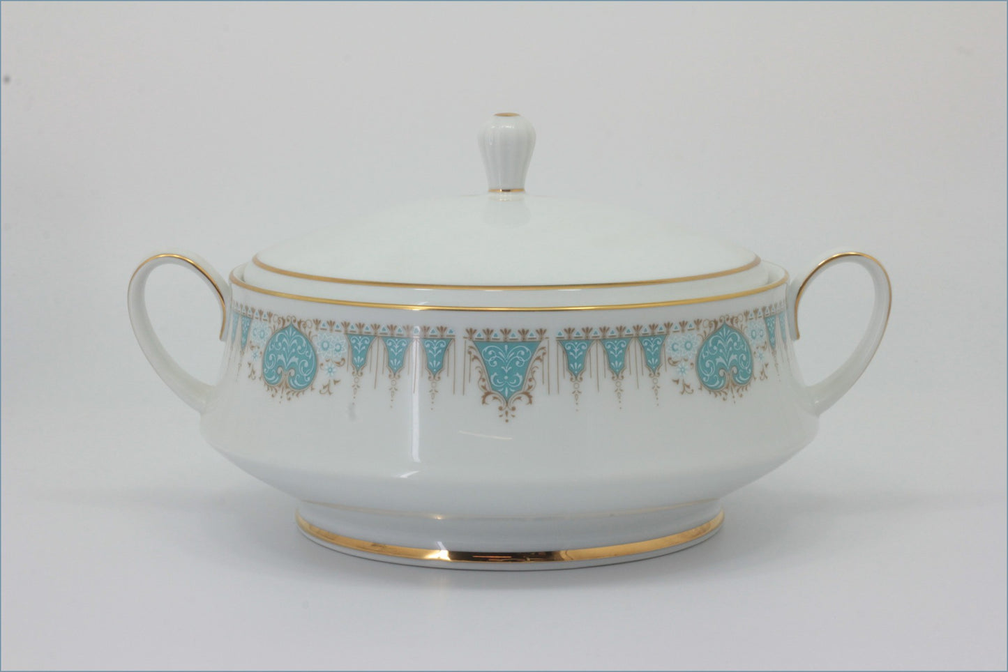 Noritake - Blue Tide - Lidded Vegetable Dish