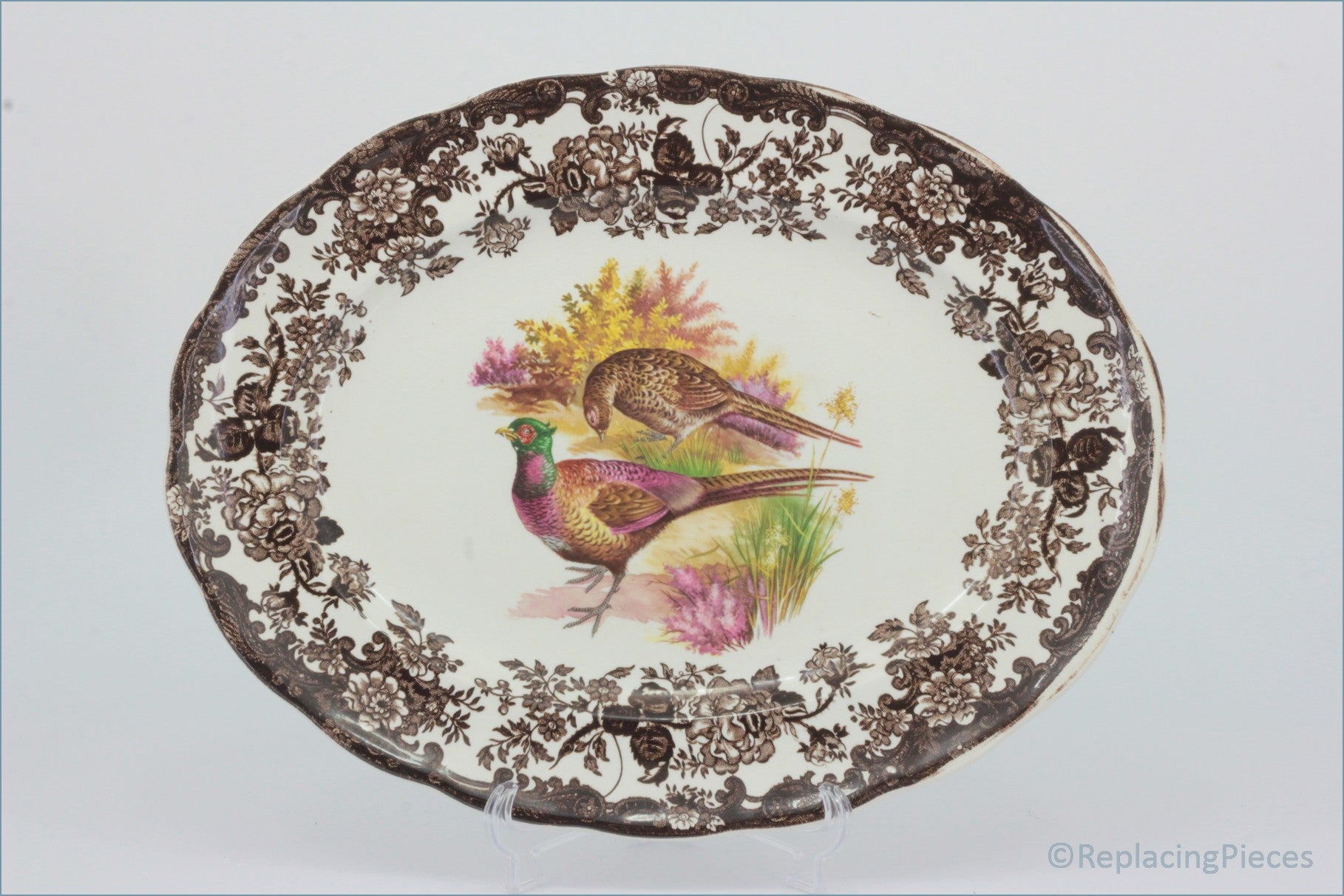 Palissy - Game Series (Birds) - 12" Oval Platter (Pheasant)
