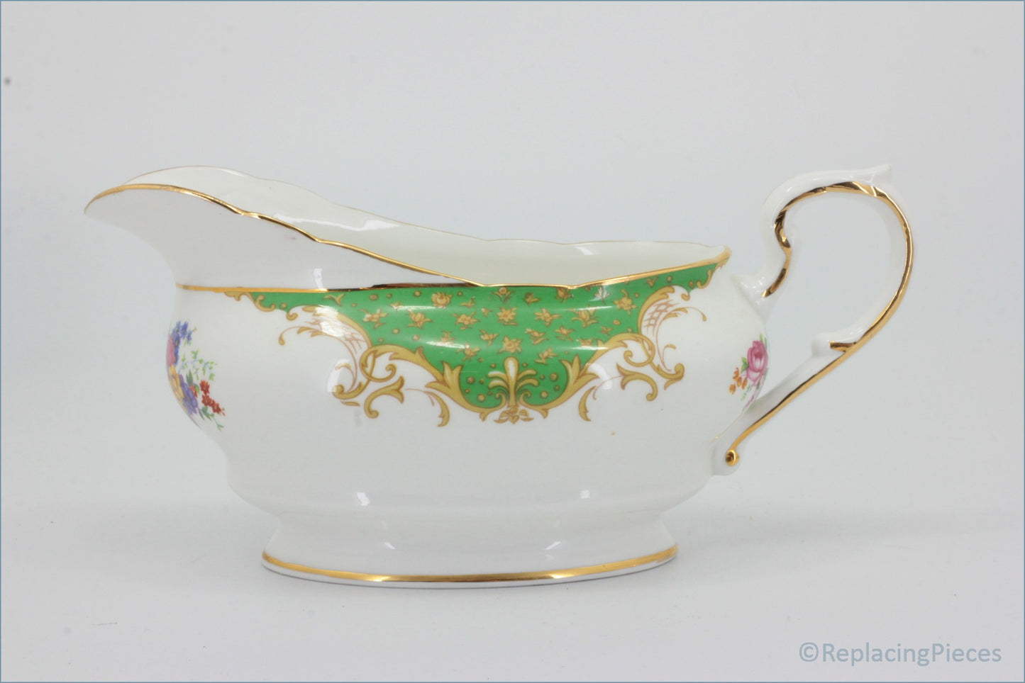 Paragon - Rockingham (Green) - Gravy Boat