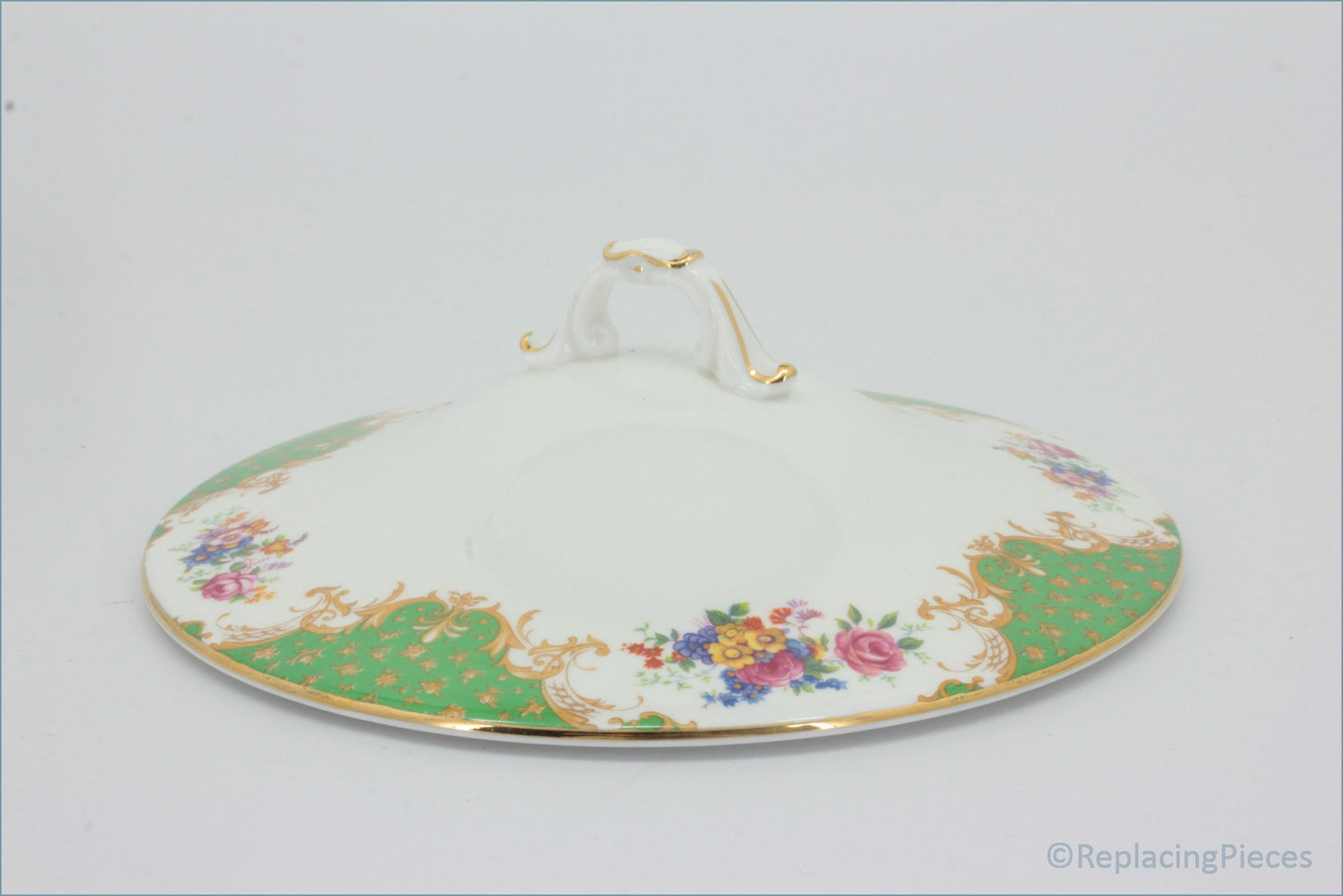 Paragon - Rockingham (Green) - Lidded Vegetable Dish Lid ONLY