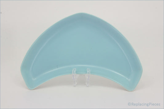 Poole - Dove Grey & Sky Blue - Crescent Dish