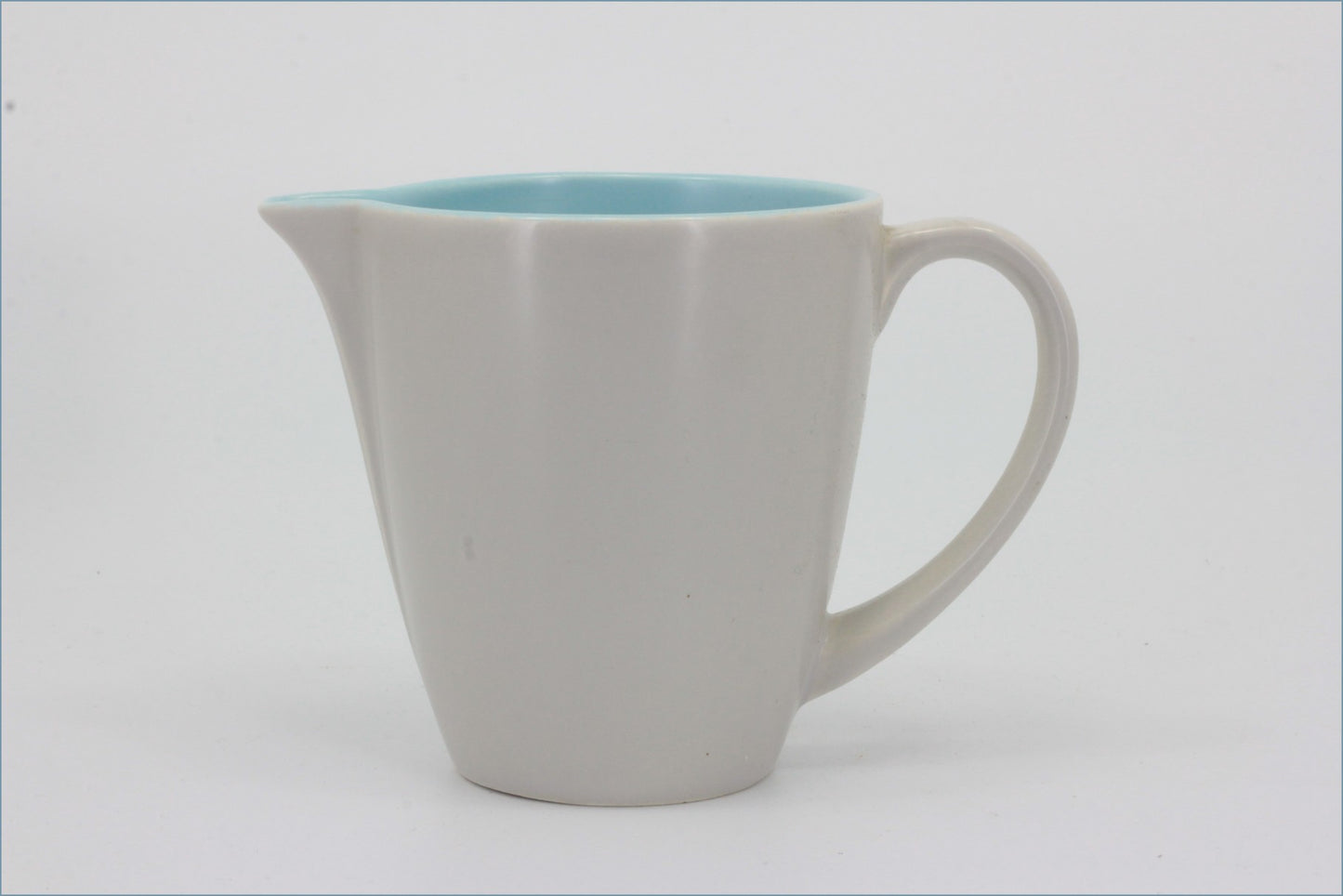 Poole - Dove Grey & Sky Blue - Milk Jug (Angled Spout)