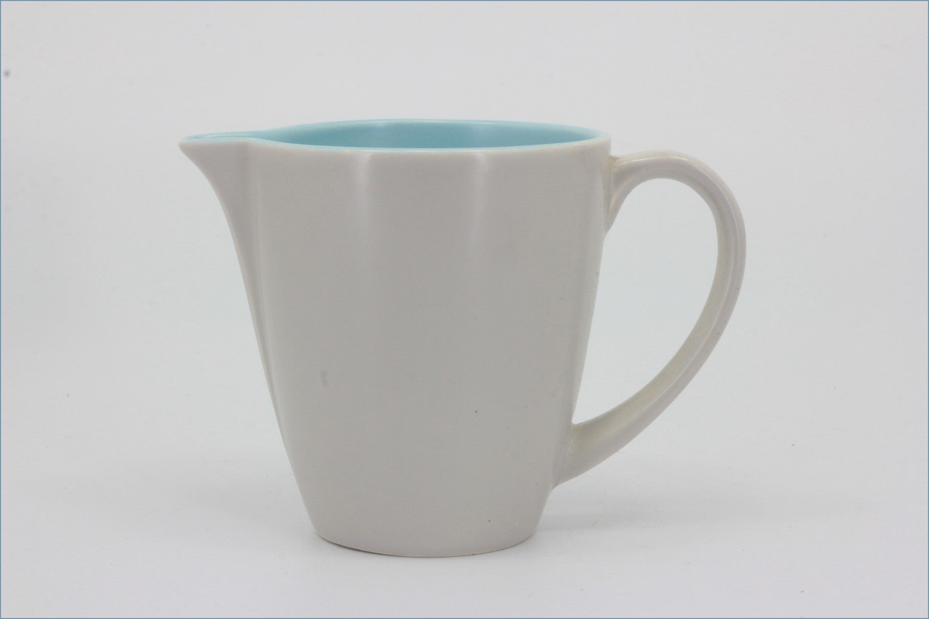 Poole - Dove Grey & Sky Blue - Milk Jug (Angled Spout)