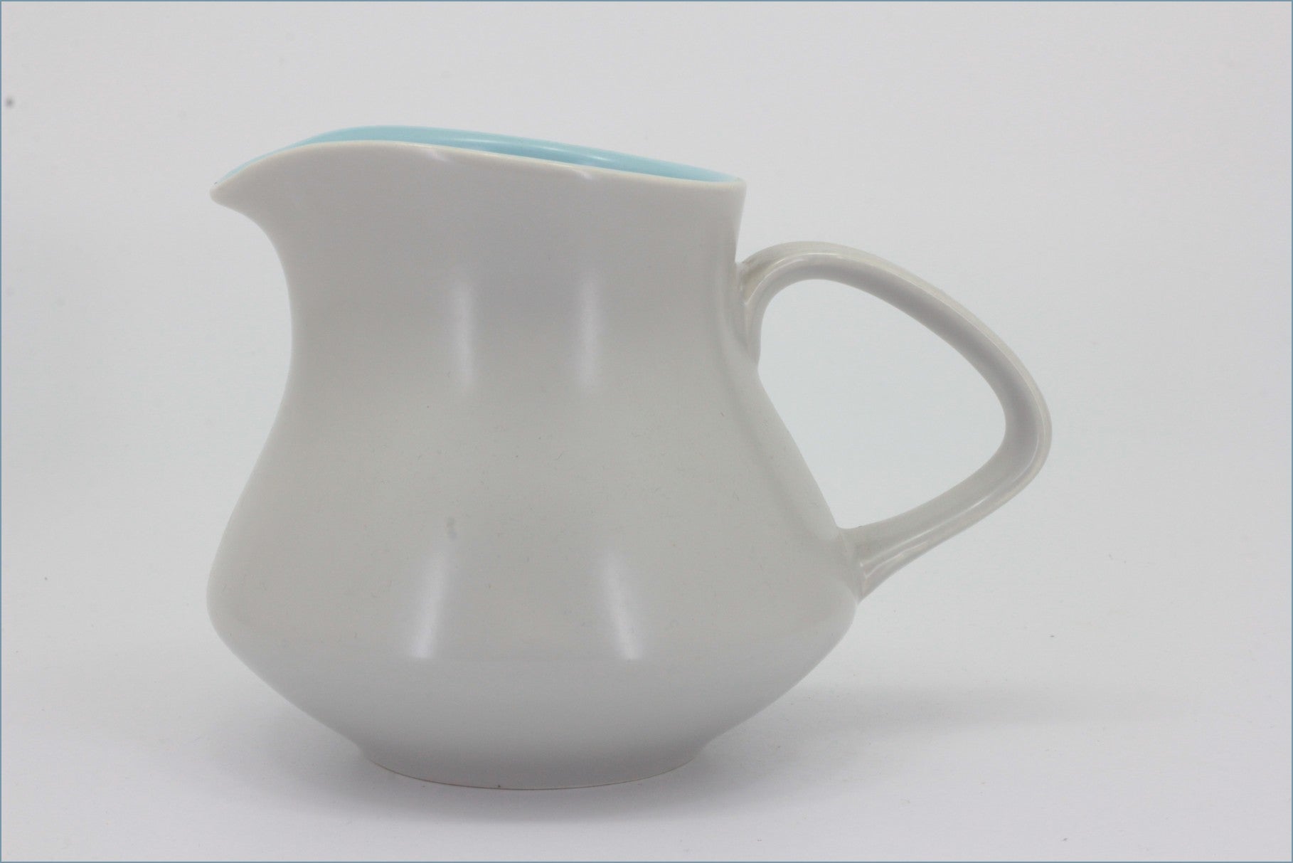Poole - Dove Grey & Sky Blue - Milk Jug (Bulbous)