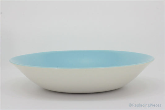 Poole - Dove Grey & Sky Blue - 7 3/4" Soup Bowl