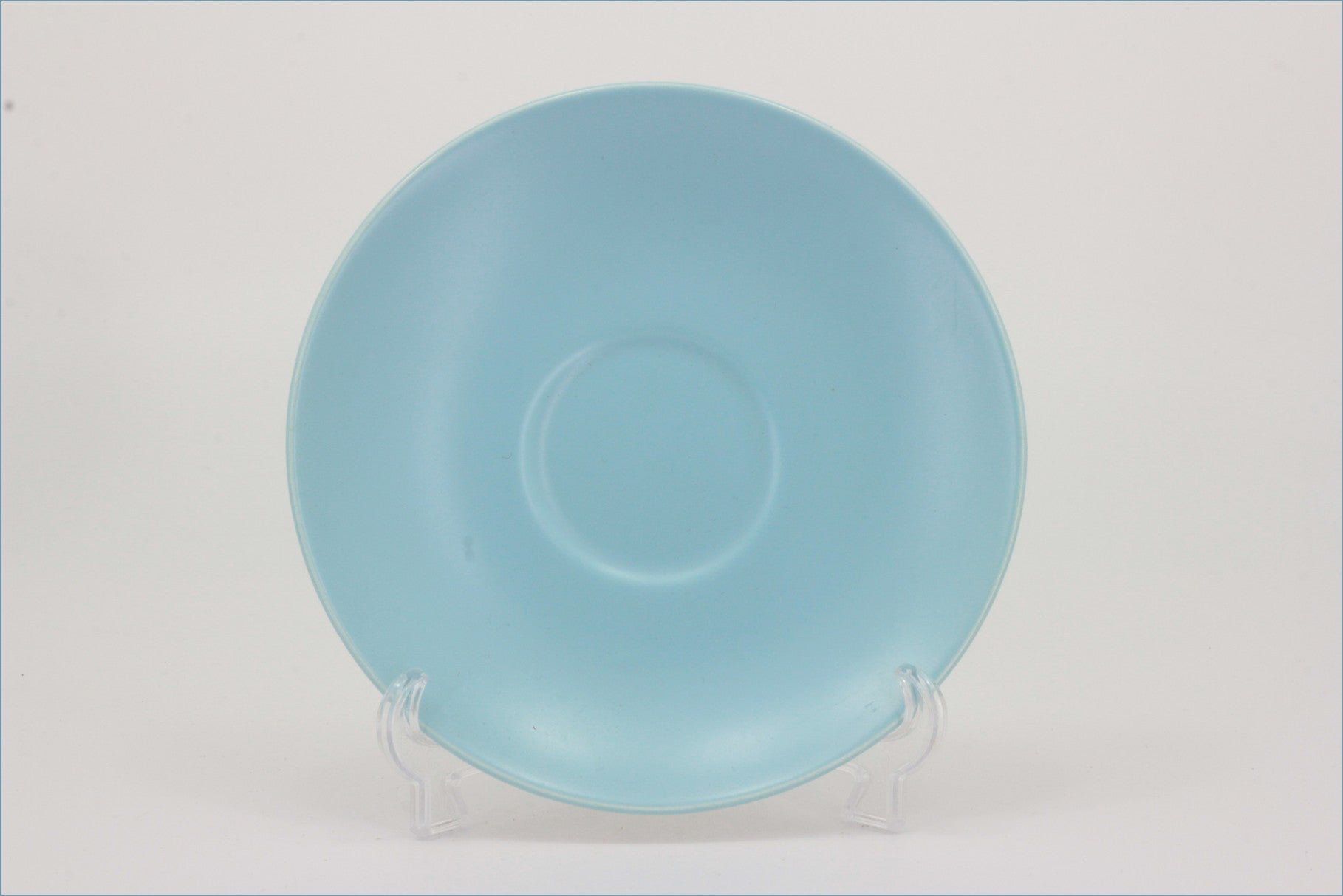 Poole - Dove Grey & Sky Blue - Tea Saucer