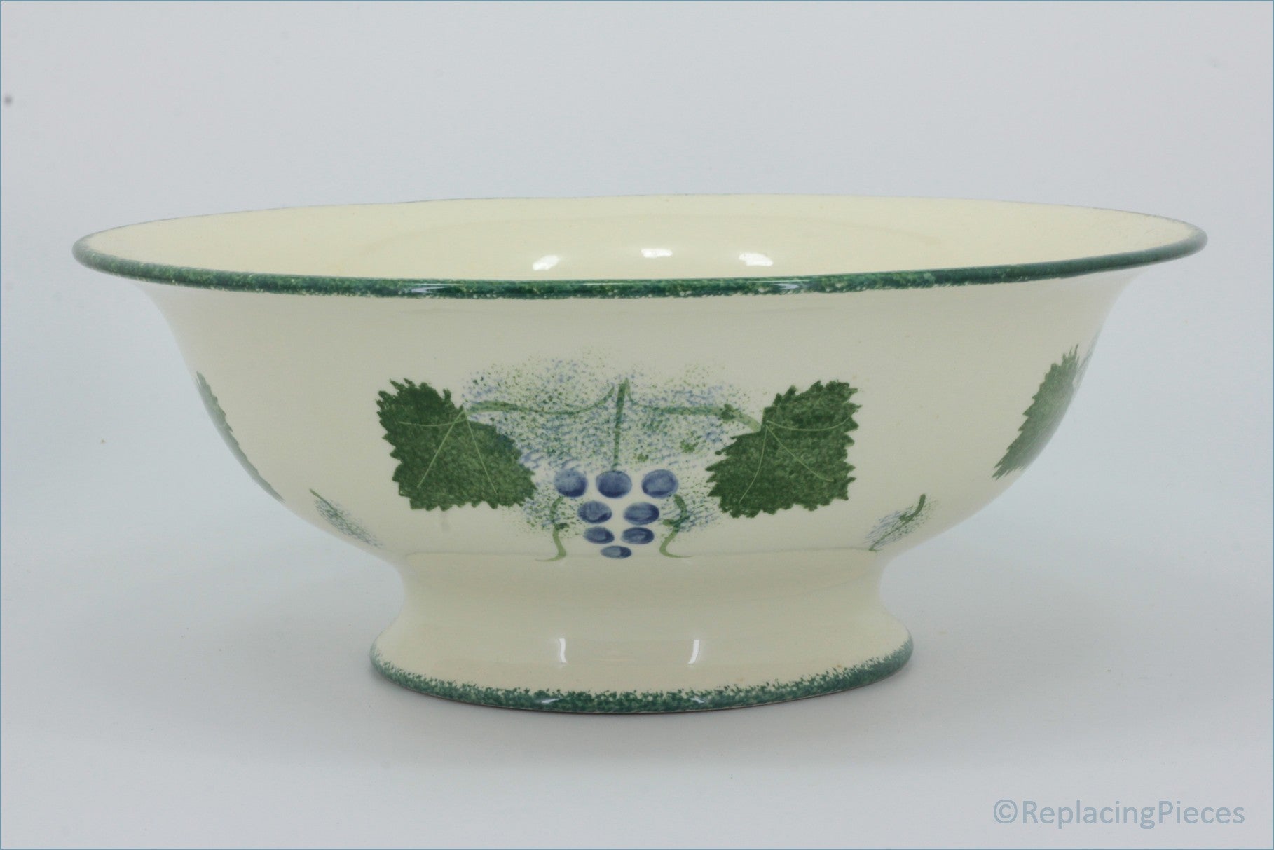Poole - Vineyard - 12 1/2" Footed Salad Bowl 