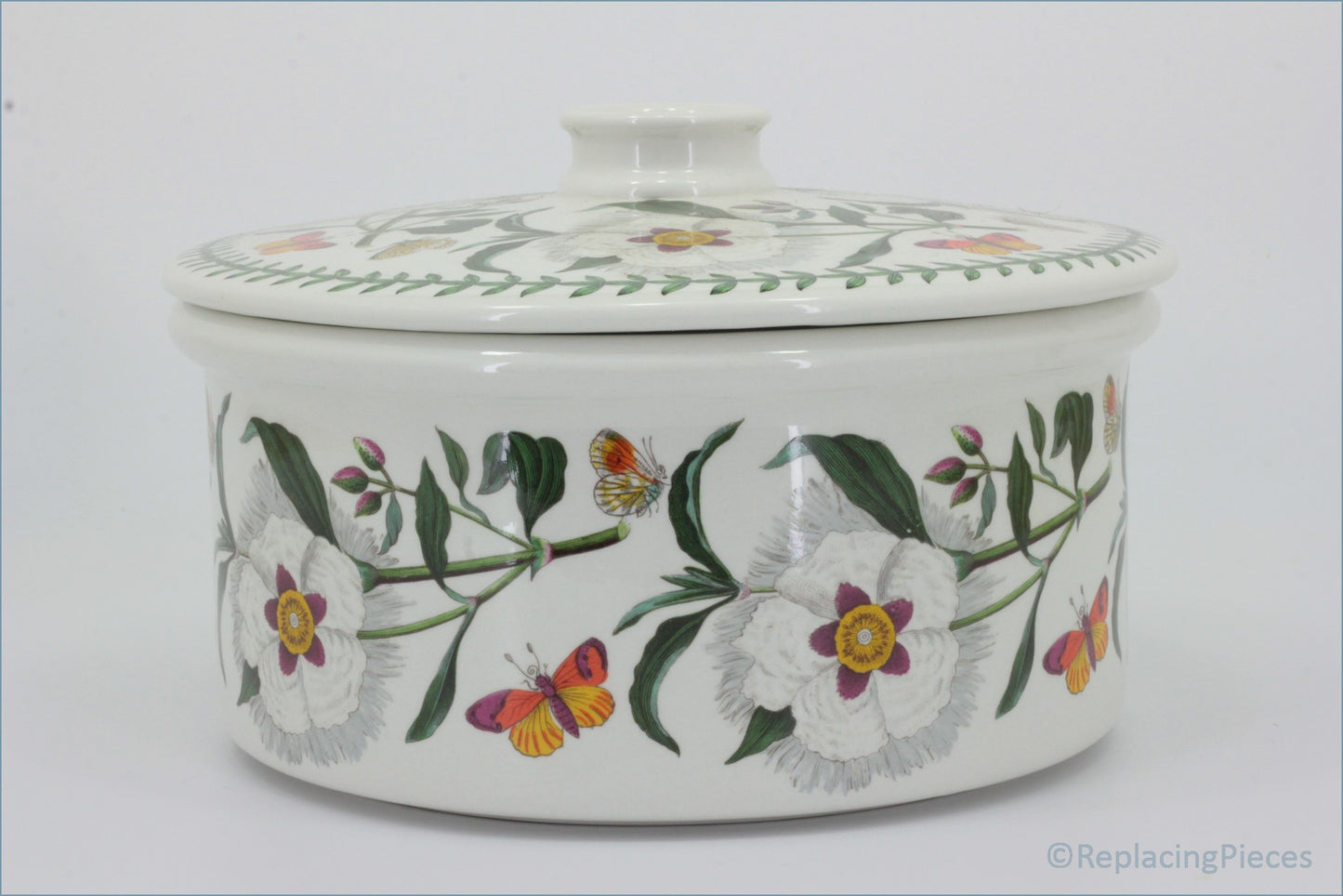 Portmeirion - Botanic Garden - Casserole Dish (Spanish Gum Rose)