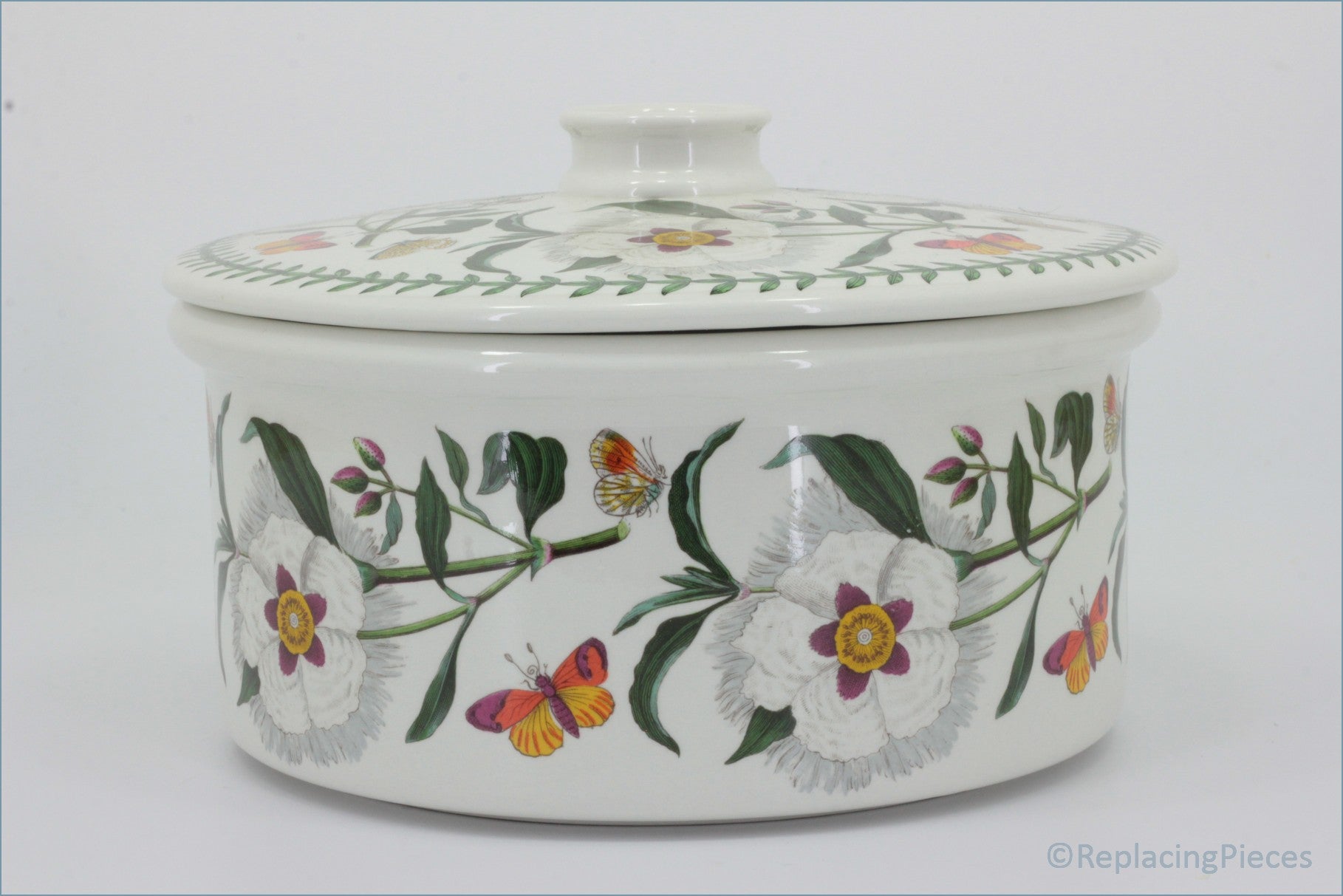 Portmeirion - Botanic Garden - Casserole Dish (Spanish Gum Rose)