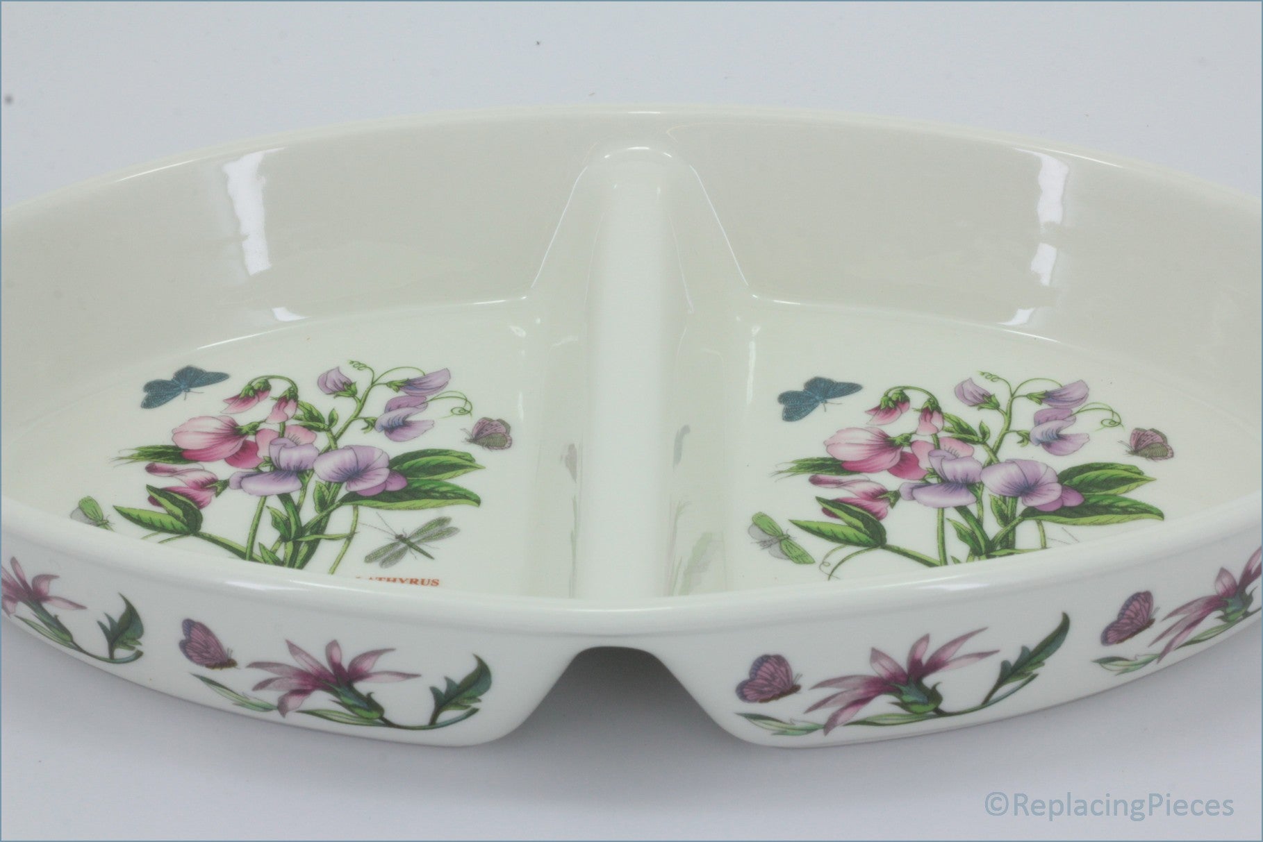 Portmeirion - Botanic Garden - Oval Divided Roaster (Sweet Pea)