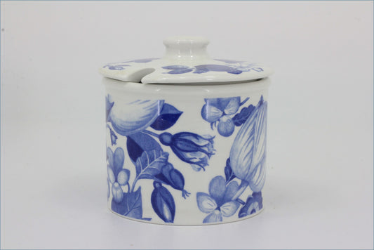 Portmeirion - Harvest Blue - Lidded Sugar Bowl (Straight Sided)