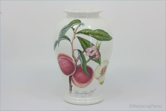 Portmeirion - Pomona - 10 1/4" Tall Vase (Grimwoods Royal George) - Vase with botanical design on a white background