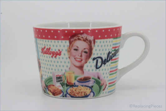 Portmeirion - Vintage Kelloggs - Teacup - Vintage Kellogg's cereal mug with a colorful design on a white background
