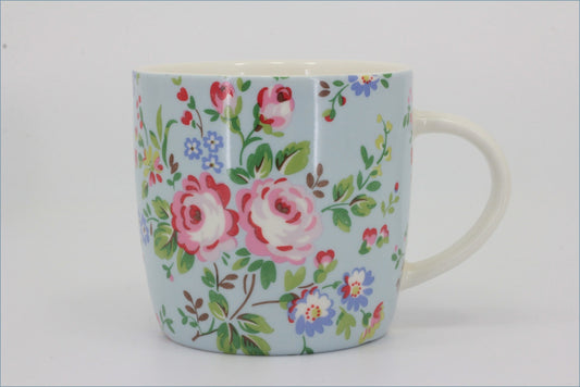 Queens - Cath Kidston - Mug (Blue With Pink, Red & Blue Roses)