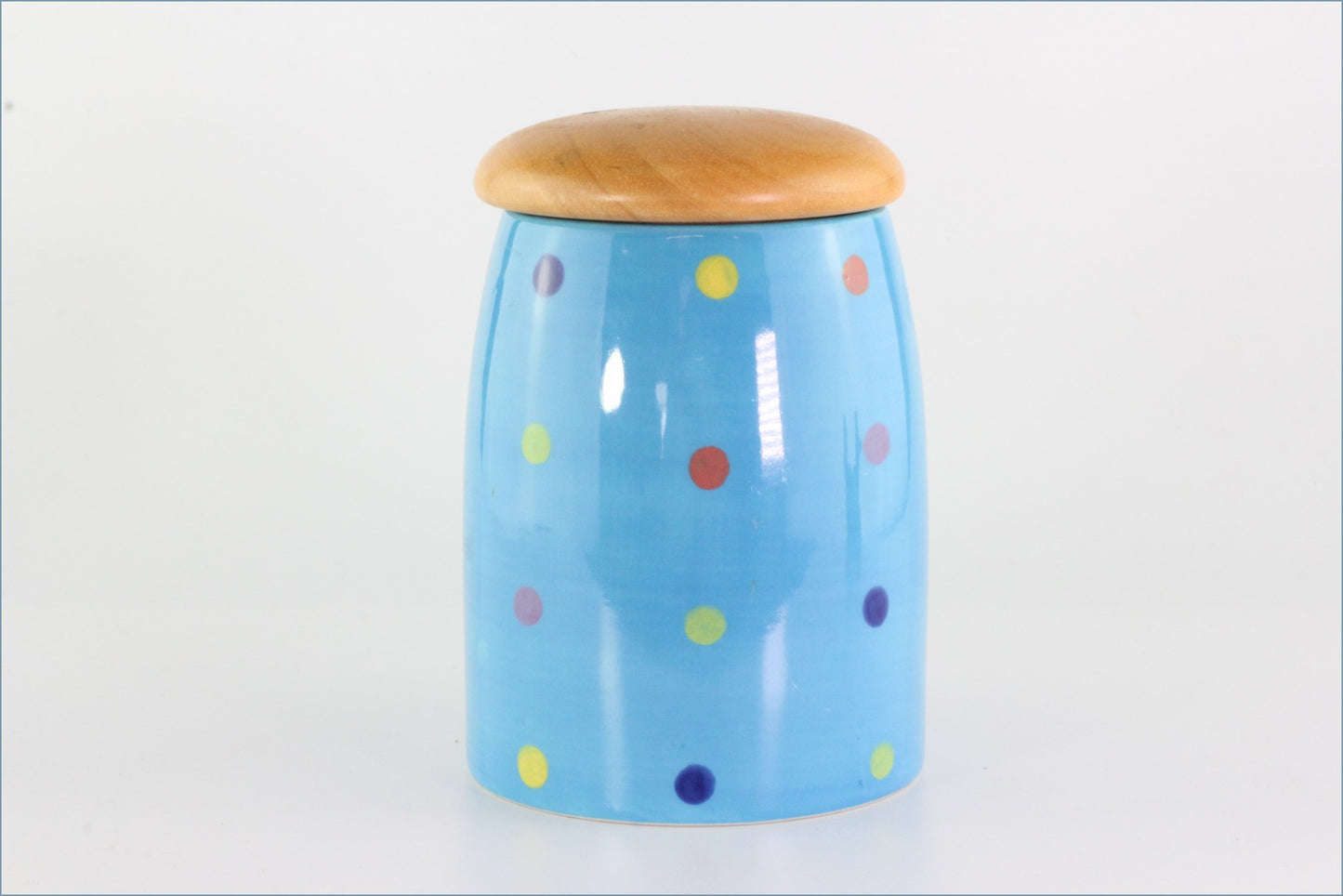 RPW216 - Whittards - Storage Jar (Blue With Spots)