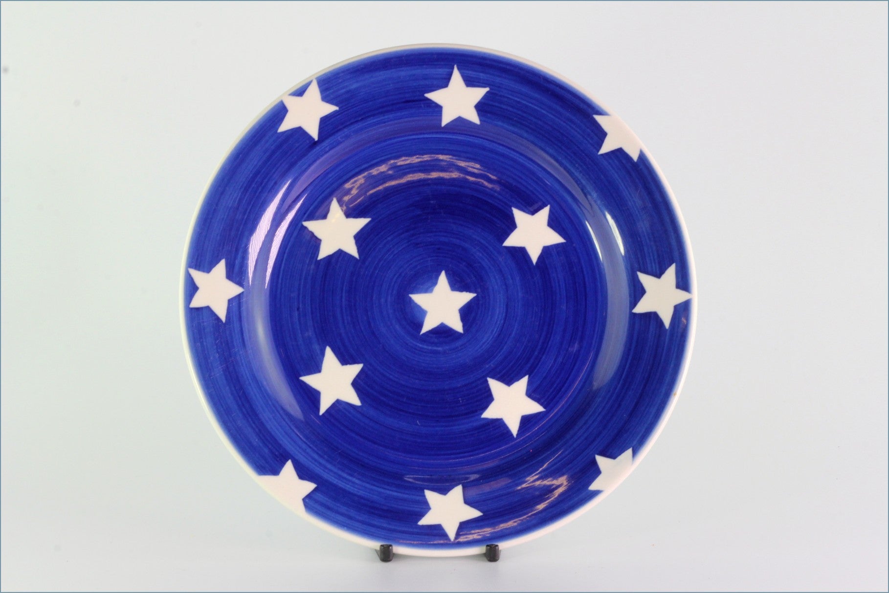 RPW235 - Whittards - 8" Salad Plate (Blue Tea Clipper, White Stars)