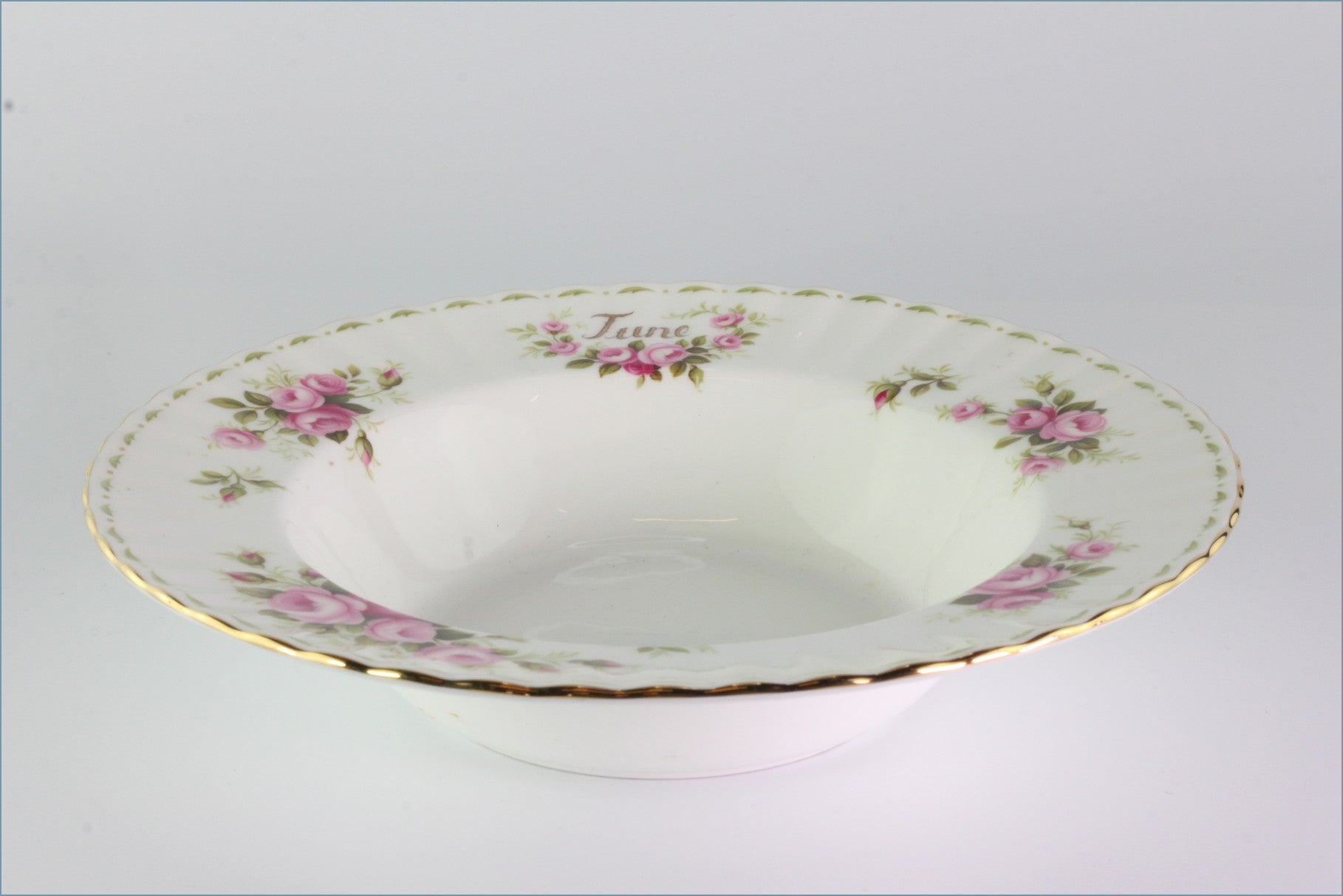 Royal Albert - Flower Of The Month (June) - 9 3/8" Rimmed Bowl