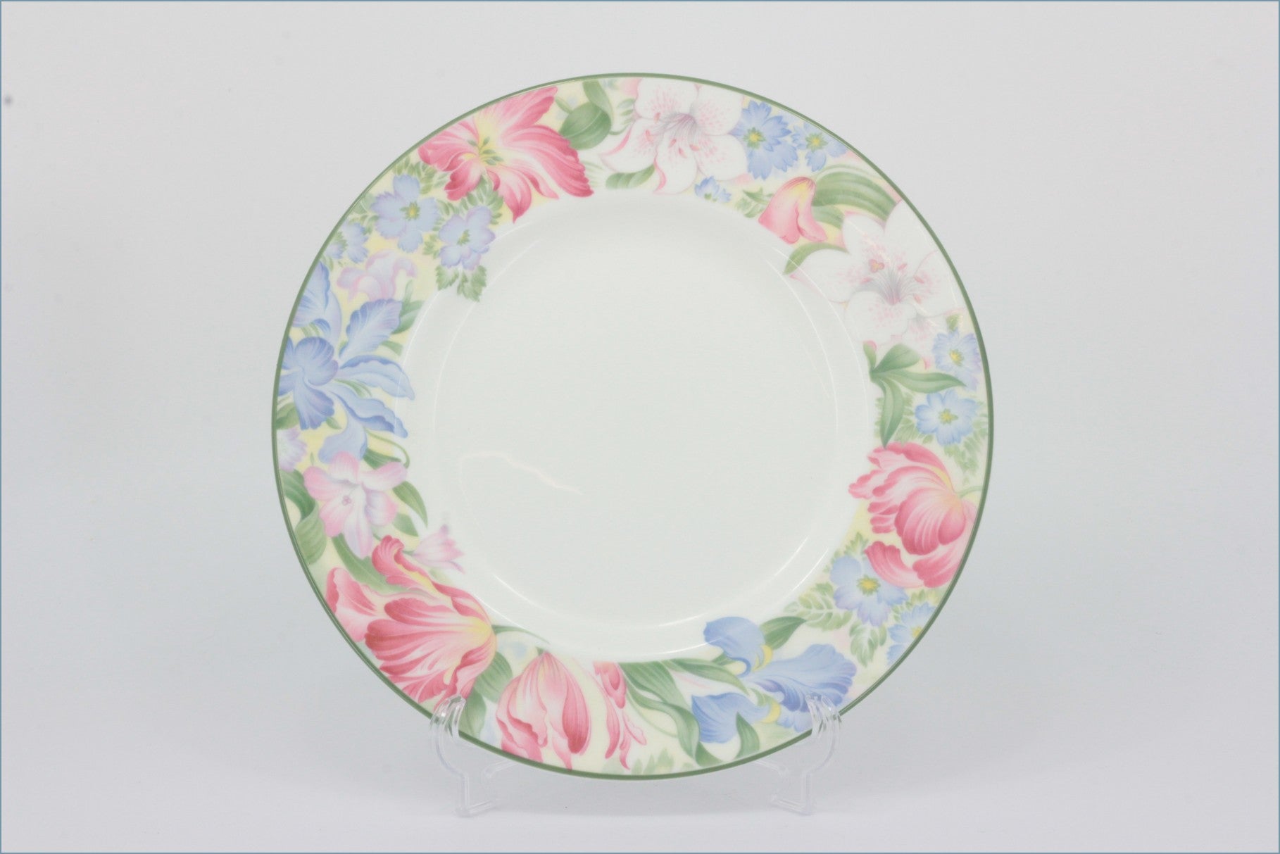 Royal Albert - Fonteyn - 8" Salad Plate - Floral-patterned plate on a white background