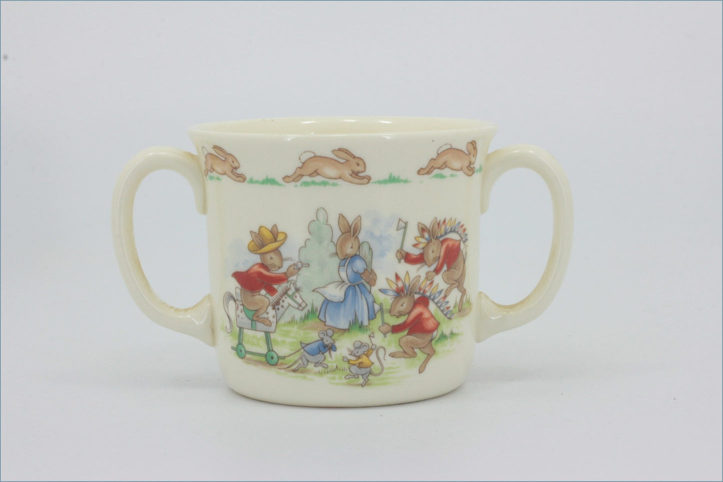 Royal Doulton - Bunnykins - 2 Handled Mug (Cowboys & Indians)