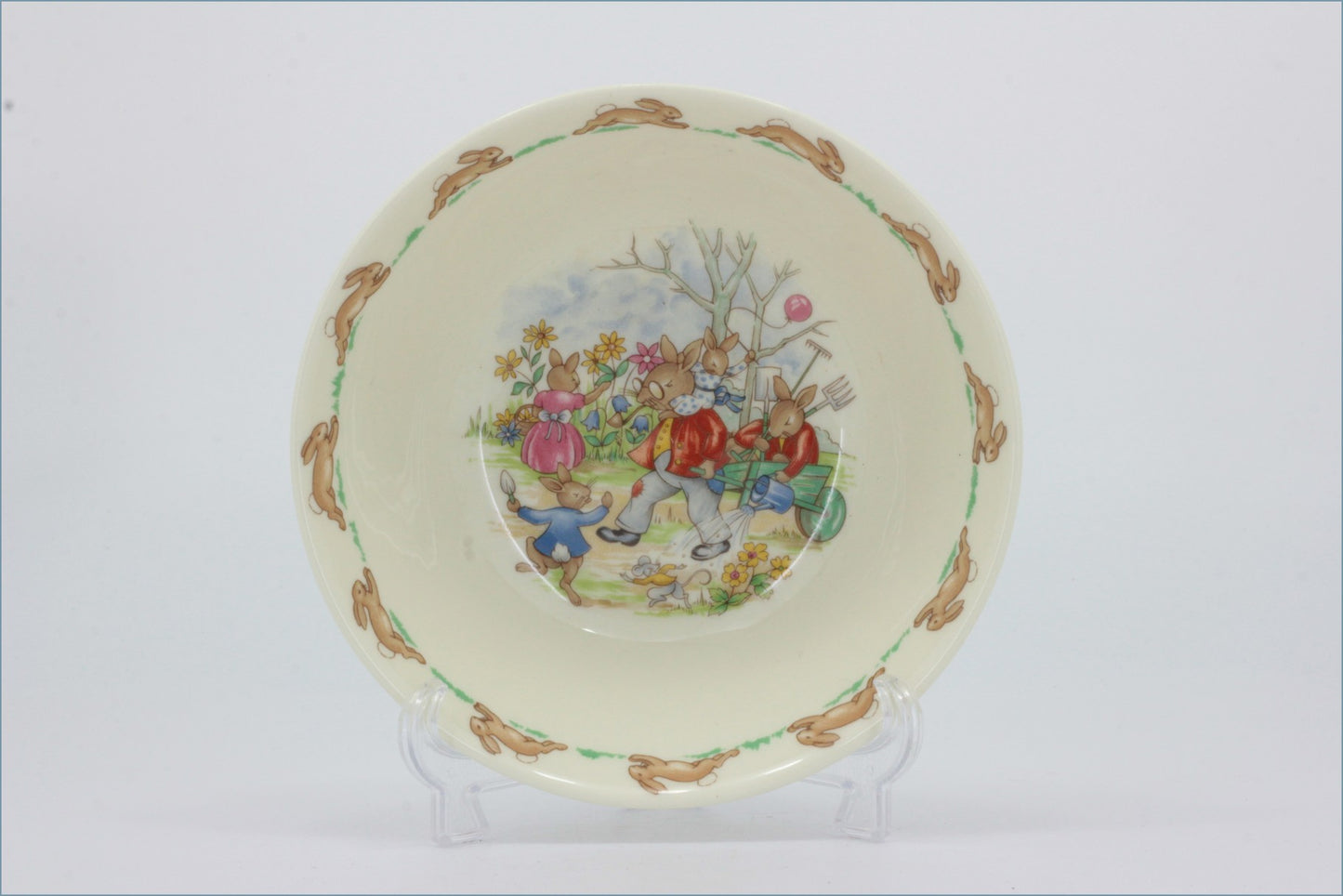 Royal Doulton - Bunnykins - Cereal Bowl (Wheelbarrow)