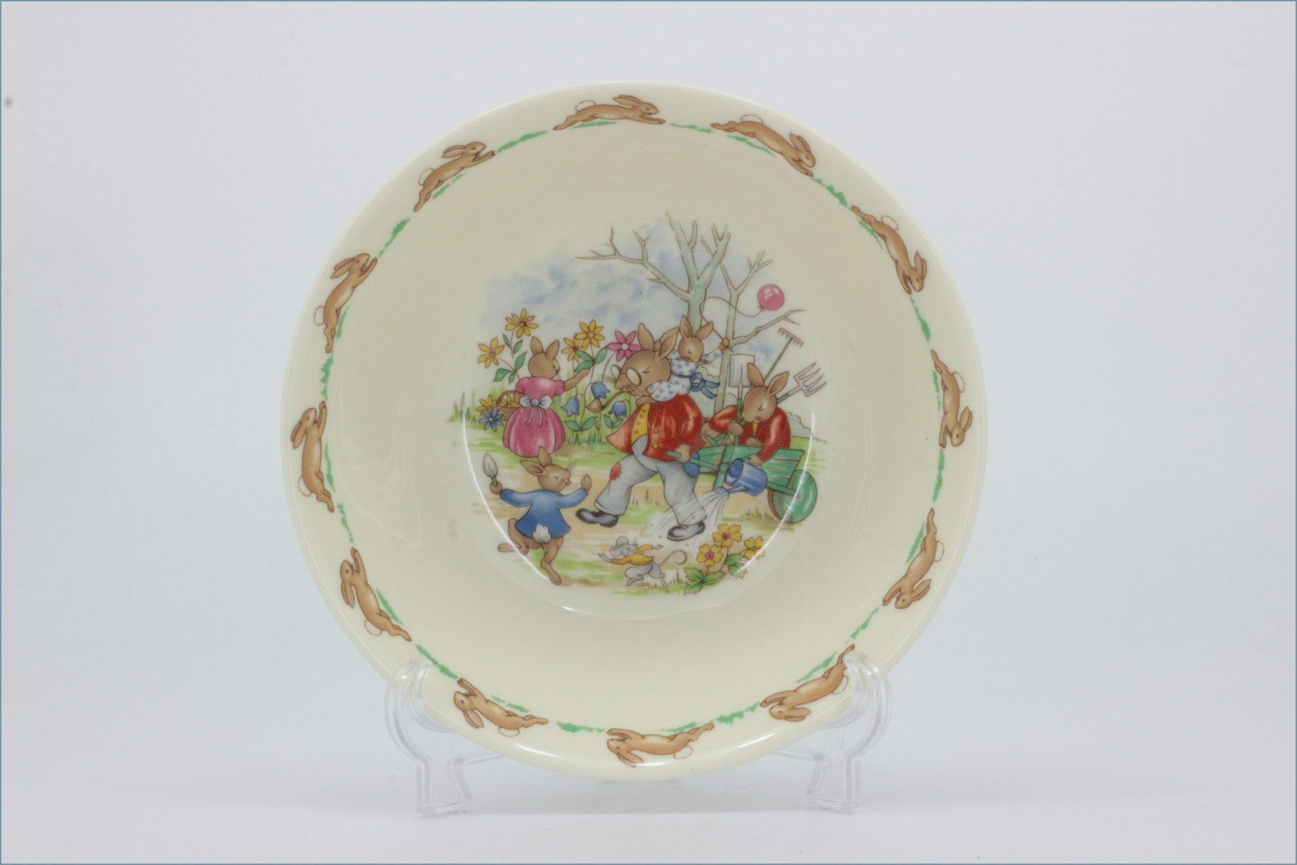 Royal Doulton - Bunnykins - Cereal Bowl (Wheelbarrow)