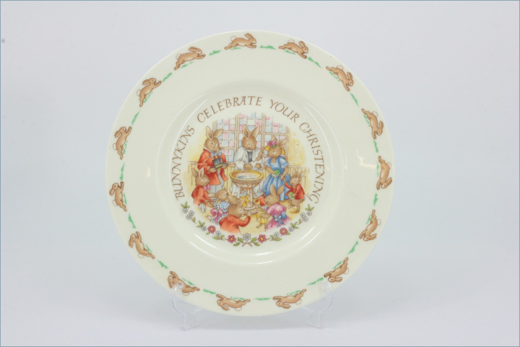 Royal Doulton - Bunnykins - 8 1/8" Salad Plate (Celebrate Your Christening)